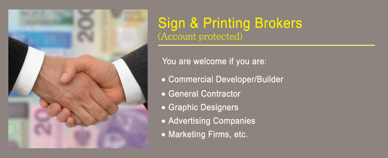 1 Stop Signs & Print sign broker